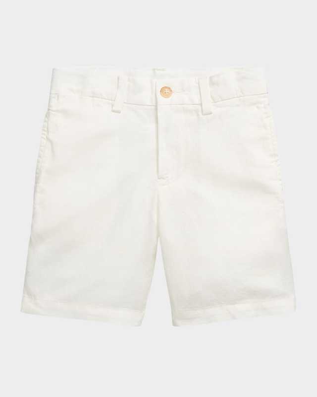 Boy's Preppy Pony Embroidered Shorts, Size 2-